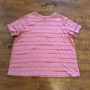 Athleta Pink Shirt Top T-Shirt Plus Size 2X Women’s